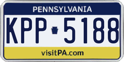 PA license plate KPP5188