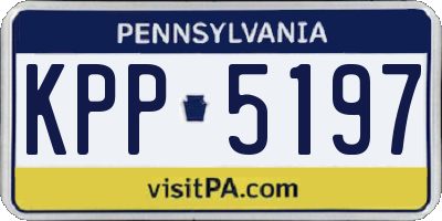 PA license plate KPP5197