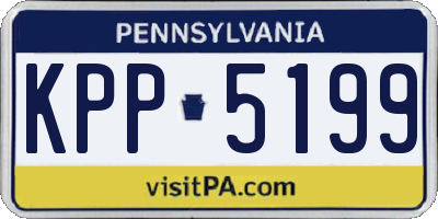 PA license plate KPP5199
