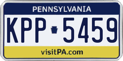 PA license plate KPP5459
