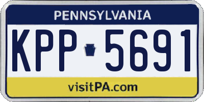 PA license plate KPP5691