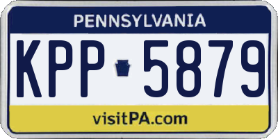 PA license plate KPP5879