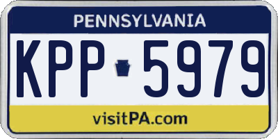 PA license plate KPP5979