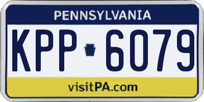 PA license plate KPP6079