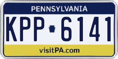 PA license plate KPP6141