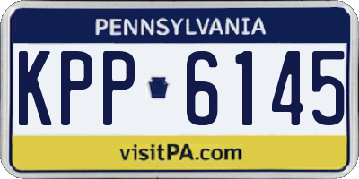 PA license plate KPP6145