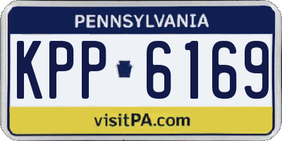 PA license plate KPP6169