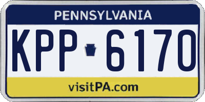 PA license plate KPP6170