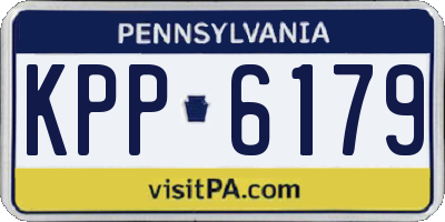 PA license plate KPP6179