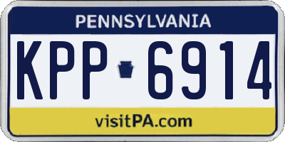 PA license plate KPP6914