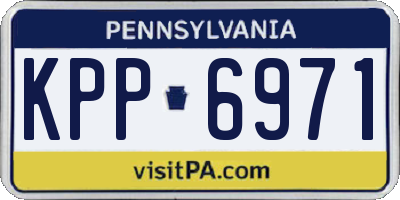 PA license plate KPP6971