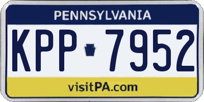 PA license plate KPP7952
