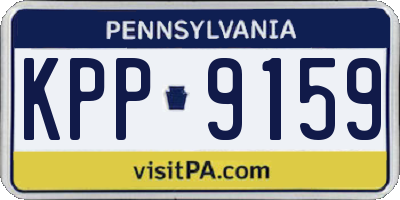 PA license plate KPP9159
