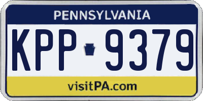 PA license plate KPP9379