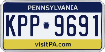 PA license plate KPP9691