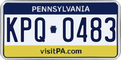 PA license plate KPQ0483