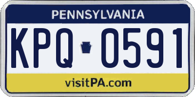 PA license plate KPQ0591