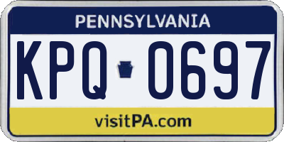 PA license plate KPQ0697
