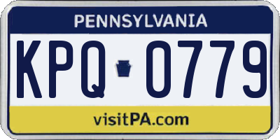 PA license plate KPQ0779