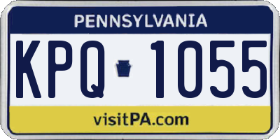 PA license plate KPQ1055