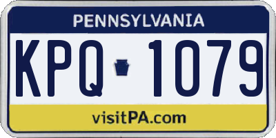 PA license plate KPQ1079