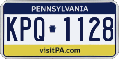 PA license plate KPQ1128