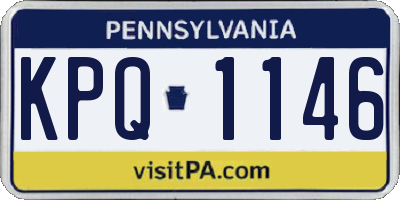 PA license plate KPQ1146