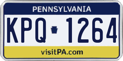 PA license plate KPQ1264