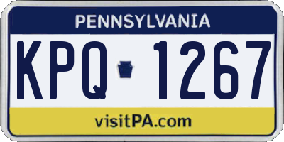 PA license plate KPQ1267