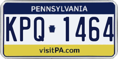 PA license plate KPQ1464