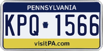 PA license plate KPQ1566