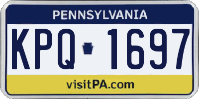 PA license plate KPQ1697