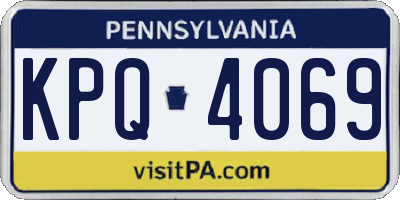 PA license plate KPQ4069