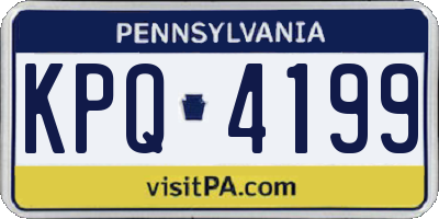 PA license plate KPQ4199