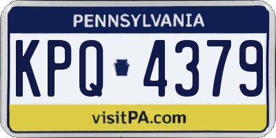 PA license plate KPQ4379