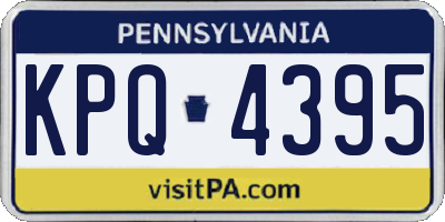 PA license plate KPQ4395