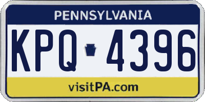 PA license plate KPQ4396