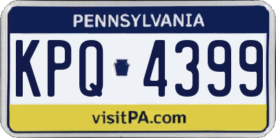 PA license plate KPQ4399