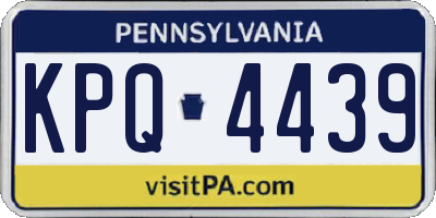 PA license plate KPQ4439