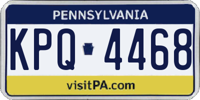PA license plate KPQ4468