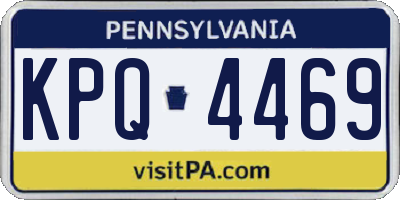 PA license plate KPQ4469