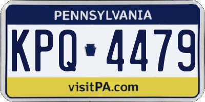 PA license plate KPQ4479