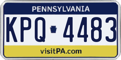 PA license plate KPQ4483