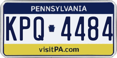 PA license plate KPQ4484