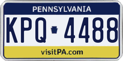 PA license plate KPQ4488