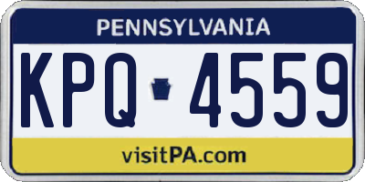 PA license plate KPQ4559