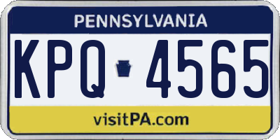 PA license plate KPQ4565