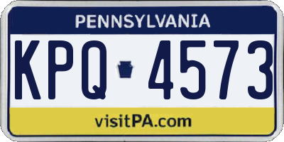 PA license plate KPQ4573