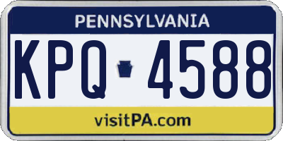 PA license plate KPQ4588