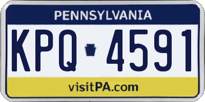 PA license plate KPQ4591